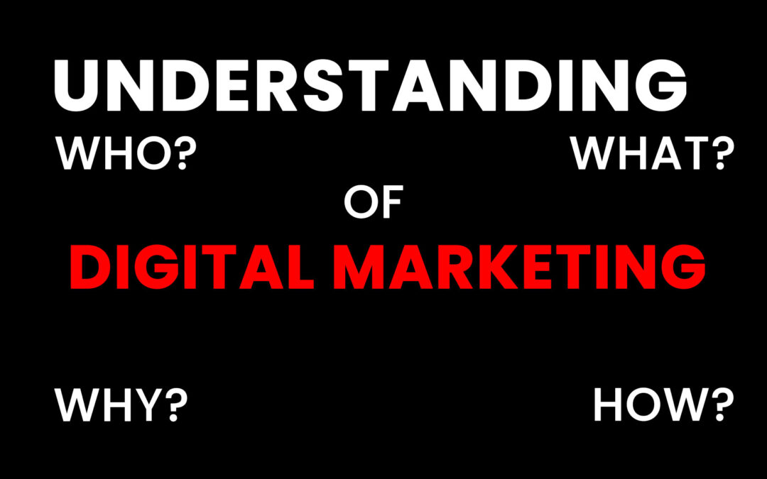 Understanding the who, what, why and how of Digital Marketing.